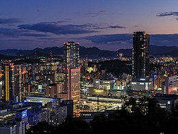 Skyline of Hiroshima City from Mount Futaba (2019)