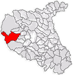 Location in Vrancea County