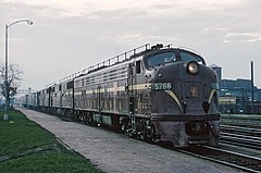 PRR EMD E8A diesel passenger locomotive