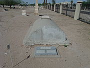 The grave of John T. Alsap in the "Masons Cemetery" section.