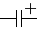 Polarized capacitor symbol 2