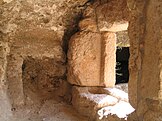 A Jewish burial cave found at Khirbet Midiyeh, one of the proposed sites for the ancient city of Modi'in