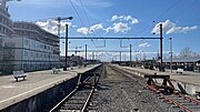 View of the platforms and tracks