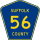 County Route 56 marker