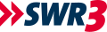 Zweifarbiges Logo von SWR3 bis 2013; die Pfeile stehen vor dem Text, SWR in Blau, Pfeile und 3 in Rot.