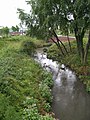 The Willenhall Arm at Bentley Green, Walsall, just after passing under the Black Country Route. Despite the appearance at this point it here enters an area of heavy industry.