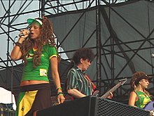 A reformed lineup of the Slits performs in 2007