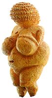 Venus of Willendorf, one of the oldest known statuettes, Upper Paleolithic, 24,000 BC–22,000 BC