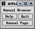 A graphical user interface.
