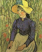 Vincent van Gogh, Young Peasant Woman with Straw Hat
