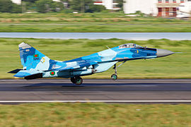 Bangladesh Air Force Mikoyan MiG-29 multirole fighter aircraft