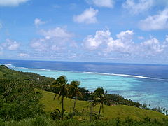 Aitutaki vue de Maungapu.