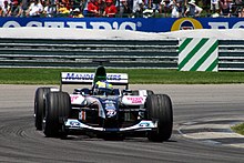 Photo de la Minardi PS04B de Zsolt Baumgartner aux États-Unis