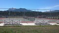 Tennis courts next to school