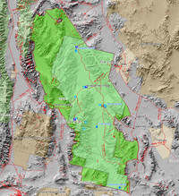 Carte de la Vallée de la mort