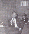 Economic Minister Phạm Kim Ngọc on TV news, 1972