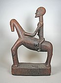 Equestrian figure; 16th–17th century; wood; height: 68.9 cm (271⁄8 in.); Metropolitan Museum of Art