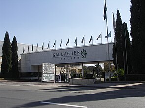 Das Gallagher Convention Centre (Sitz des PAP)