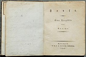 Page de garde de la première édition (1808)