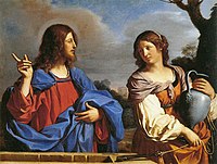 Jesus and the Samaritan Woman at the Well, by Guercino
