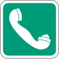 Emergency telephone for first-aid or escape