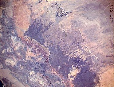 תצלום לווין של שדה אל-חארה בצפון ערב הסעודית