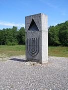 On the Klooga Jewish victims' memorial