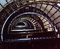 The interior of the lighthouse consists largely of a massive spiral staircase.