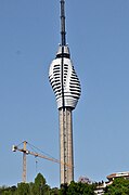 Küçük Çamlıca TV Radio Tower under construction (April 2019)