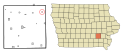 Location of Kinross, Iowa