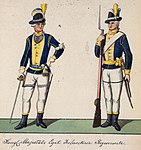 Uniform m/1779 för regementet.