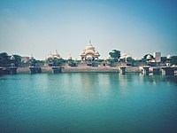 Kusum Sarovar, Govardhan after extensive restoration, 2017