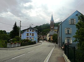 The main road in Le Bonhomme