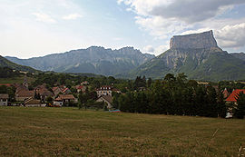 Chichilianne, with Mont Aiguille in the background