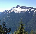 North aspect of Mount Webb seen from Flora Peak