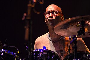Hakim on the drums in 2012