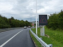 Signal XA1, sortie 14 de l'autoroute A40.