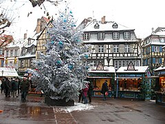 Marché de Noël place des Dominicains.