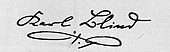 signature de Karl Blind