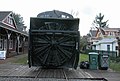 Northern Pacific Rotary 10 steam snowplow from front end