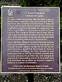 A plaque designated St. Anne's as a national historic site