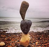 A rock balance, England, 2013.