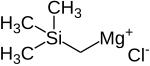 Strukturformel von Trimethylsilylmethylmagnesiumchlorid