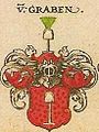 Coat of arms of the Styrian Von Graben zu Kornberg line, Siebmachers Wappenbuch (1605)