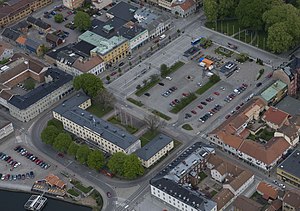 Länsresidenset i Vänersborg sett från luften, 2008