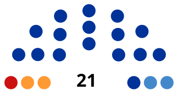 Composition de la douma régionale depuis 2020.