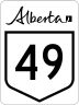 Highway 49 marker