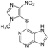 Estructura química de la Azatioprina