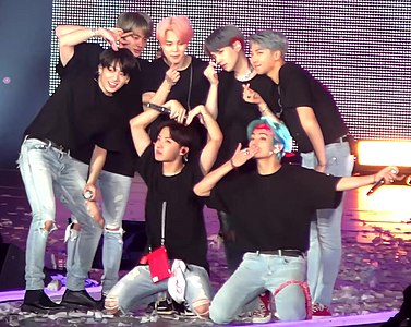 In the 2010s, the K-pop group BTS broke numerous records in South Korea and the rest of the world, with the hit songs "DNA", "Fake Love", and "Idol", and obtaining an immense fanbase globally.