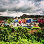 View of Barranquitas Pueblo from PR-152 (2013).